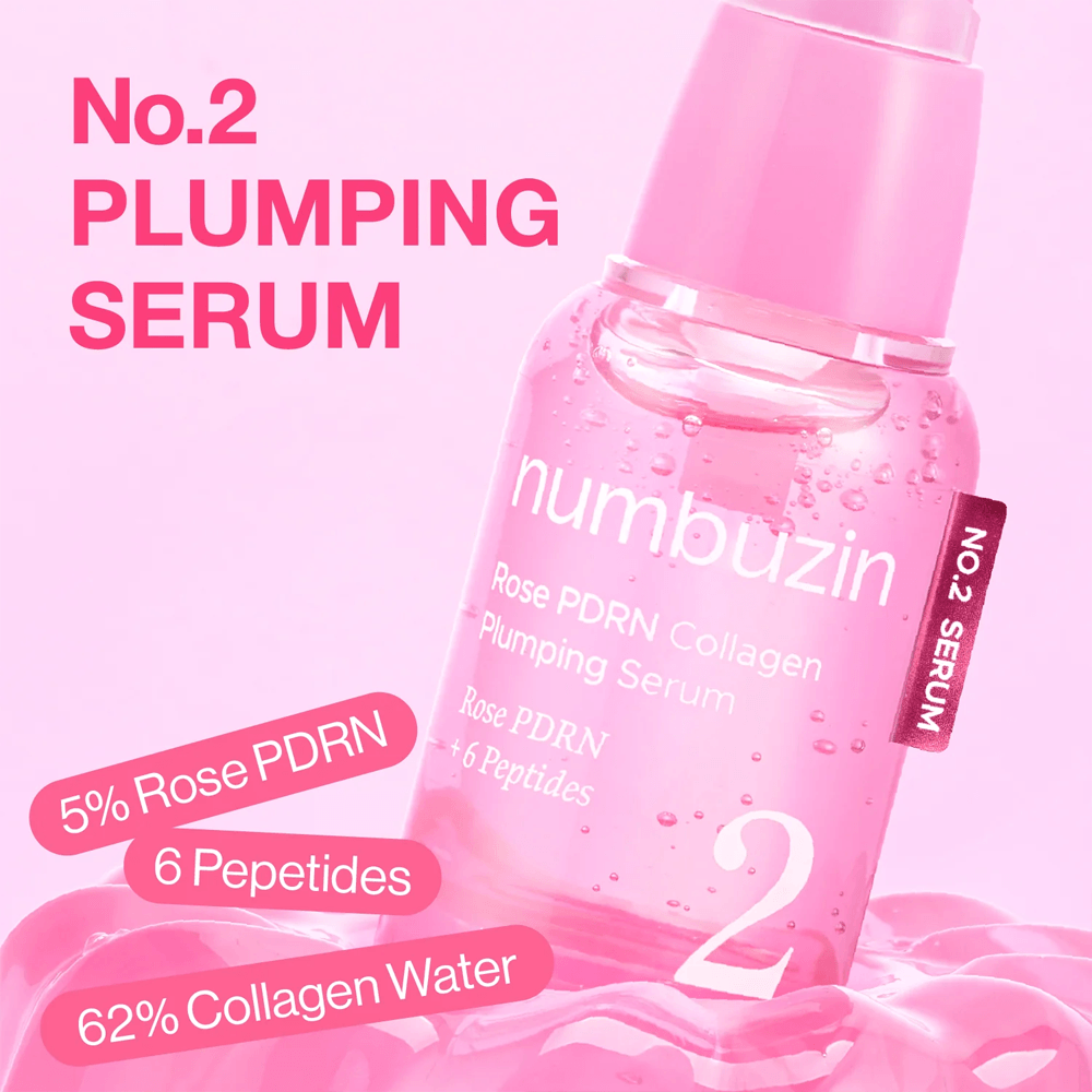 Numbuzin No.2 Rose PDRN Collagen Plumping Serum - 30ML