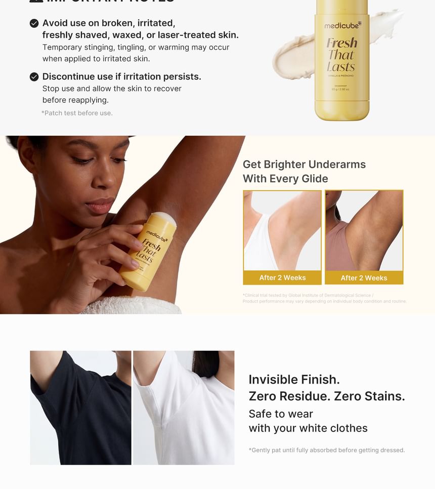 medicube - Vanilla & Pistacho Deodorant