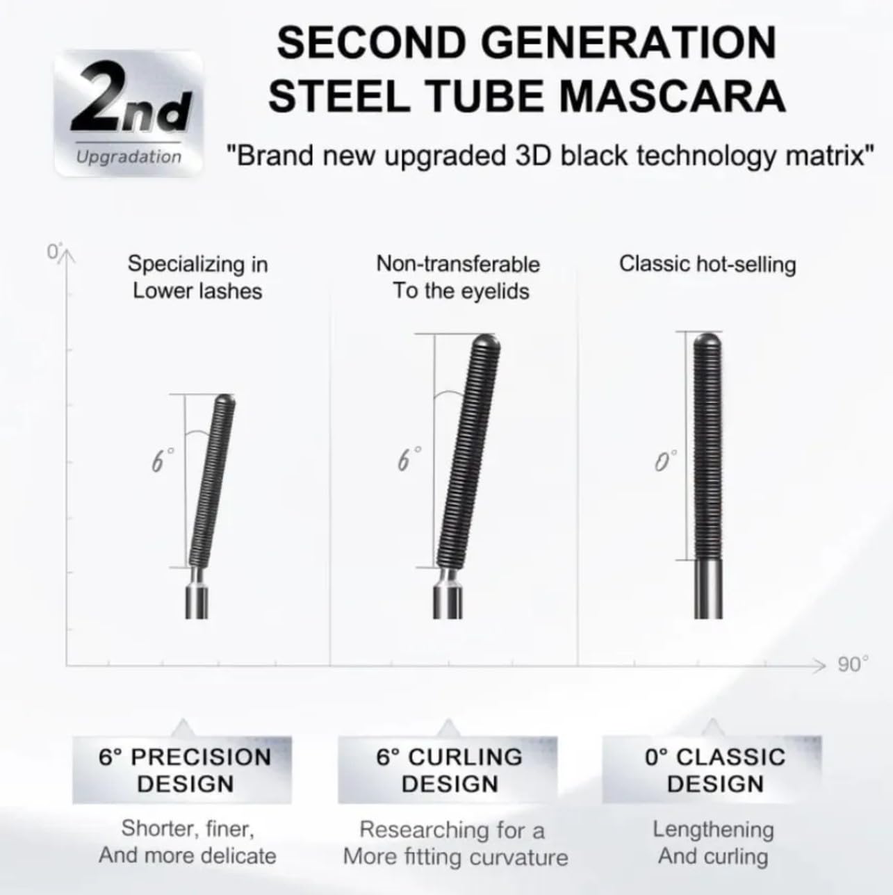 Judy Doll 3D Curling Eyelash Iron Mascara-Black