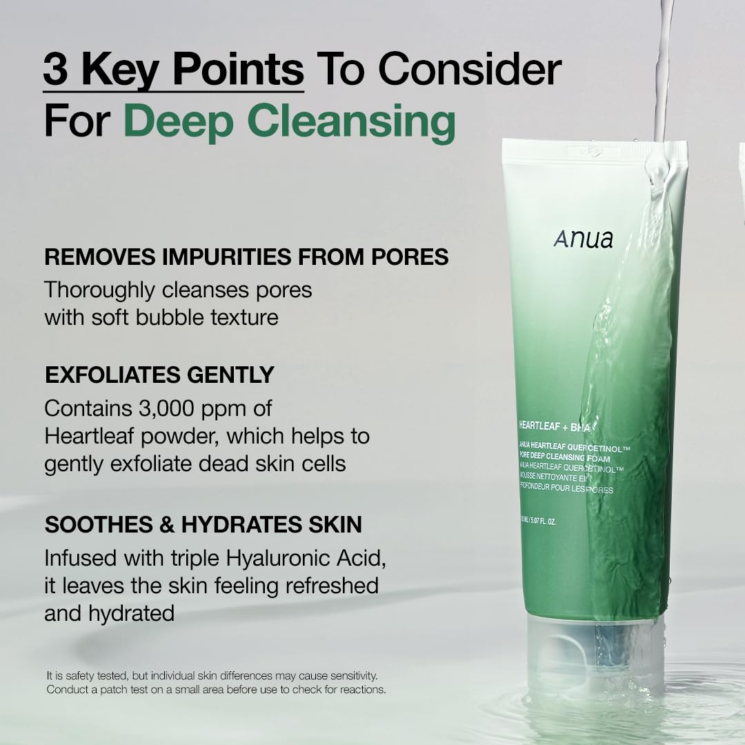 Anua - Heartleaf Quercetinol Pore Deep Cleansing Foam 150 ML