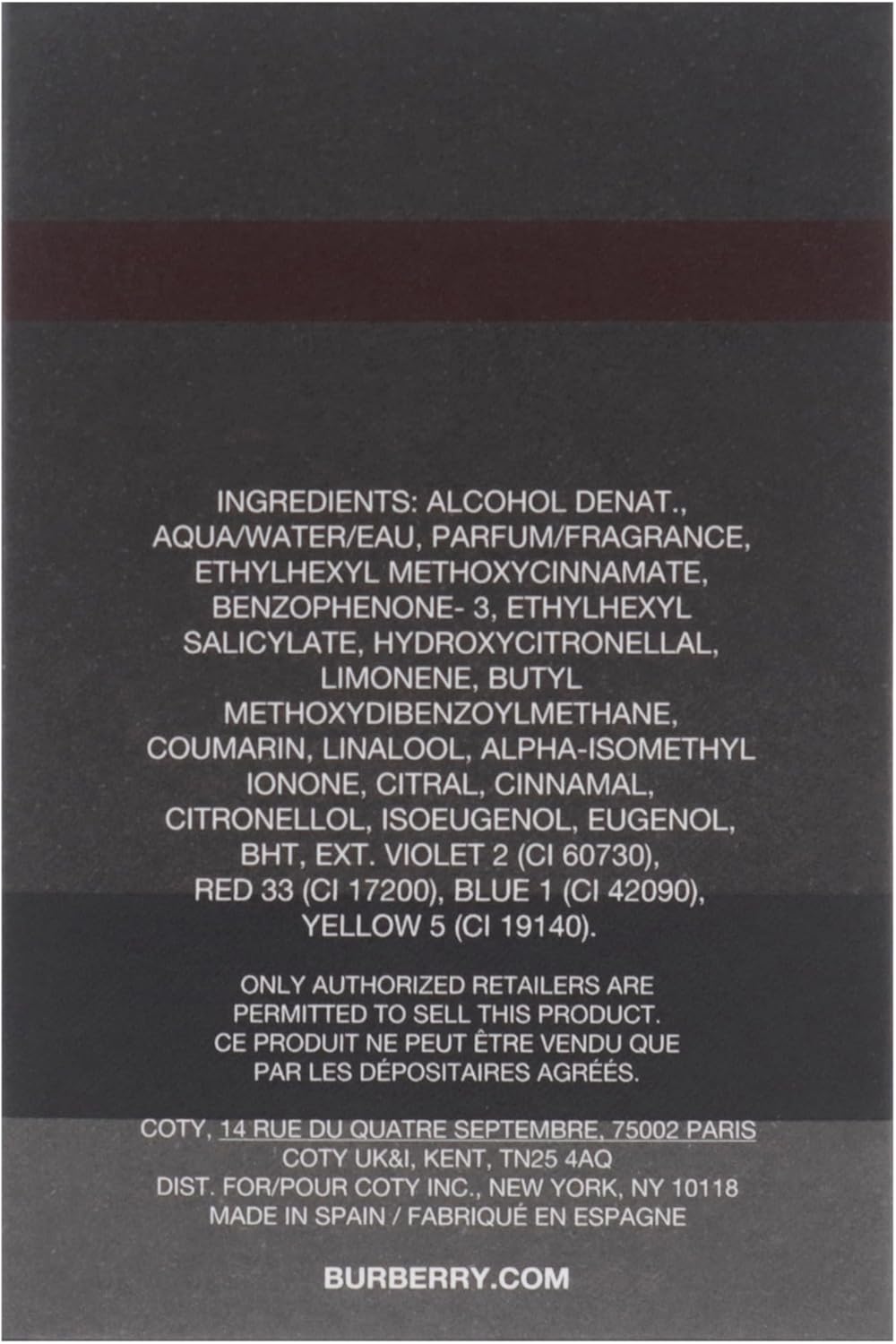 Burberry Touch EDT for Men, 100ml