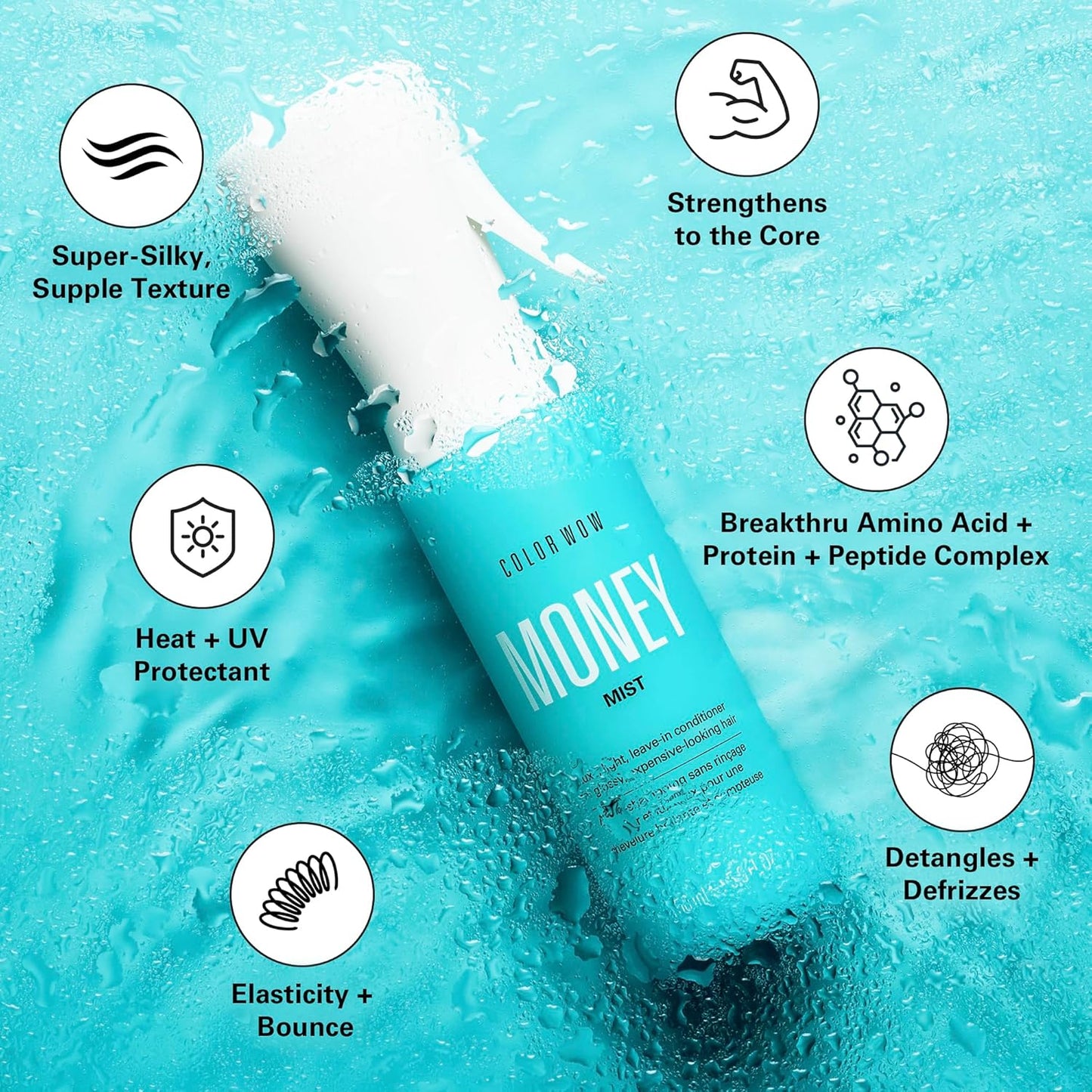 Colour Wow Money Mist – Luxe Leave-in Conditioning Treatment for Glossy, Expensive-Looking Hair 150 ML