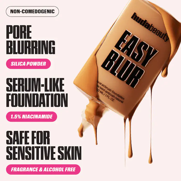 Huda Beauty Easy Blur Natural Airbrush Foundation with Niacinamide-30 ML