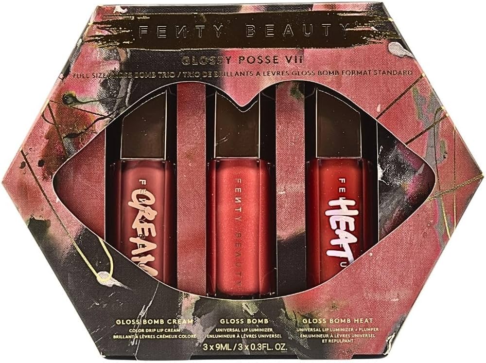 Fenty Beauty/Glossy Posse VII Full-Size Gloss Bomb Trio