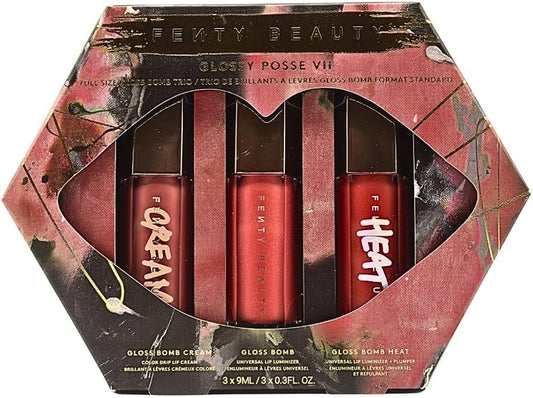 Fenty Beauty/Glossy Posse VII Full-Size Gloss Bomb Trio