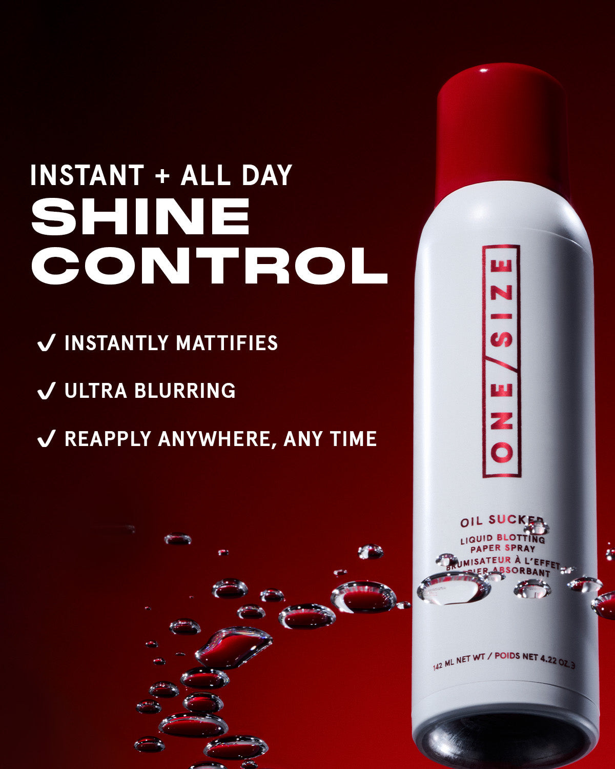 One Size OIL SUCKER

Liquid Blotting Paper Spray