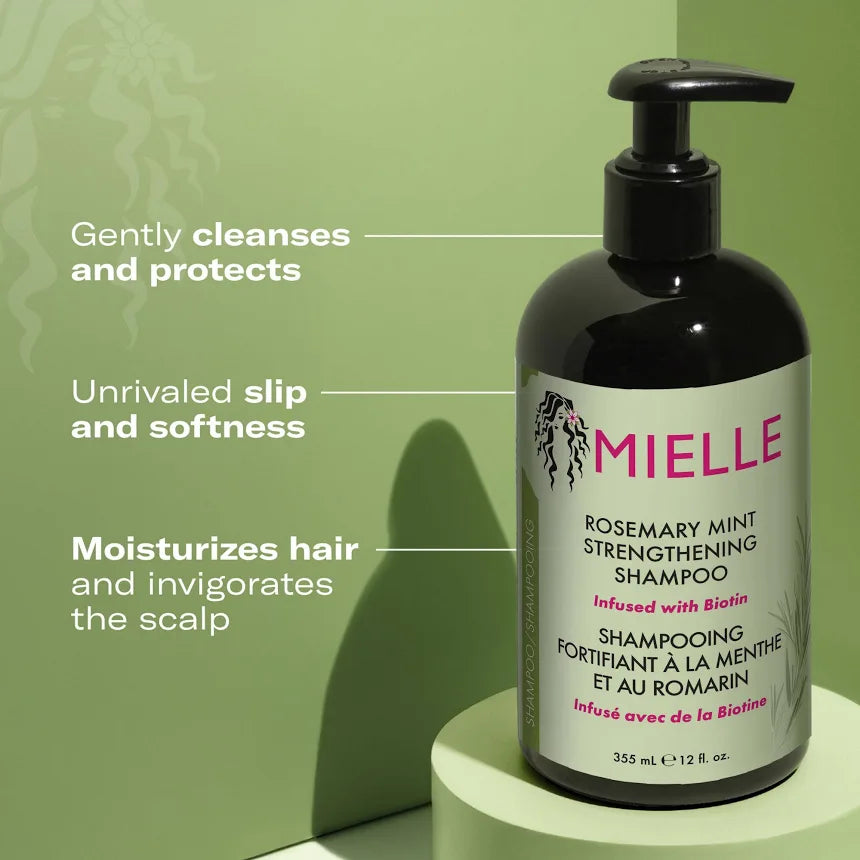 Mielle Organics Rosemary Mint Hair Strengthening Shampoo 355 ML