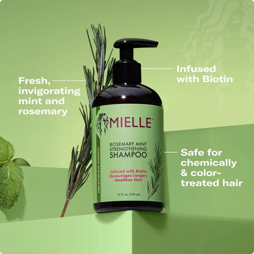 Mielle Organics Rosemary Mint Hair Strengthening Shampoo 355 ML