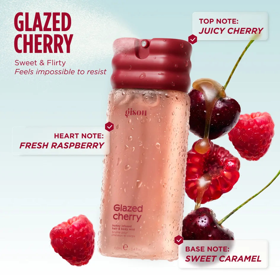 Gisou Honey Infused Hair & Body Mist 100ml - Glazed Cherry