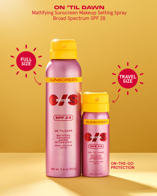 One Size On 'til Dawn Mattifying Sunscreen Makeup Setting Spray Spf 28