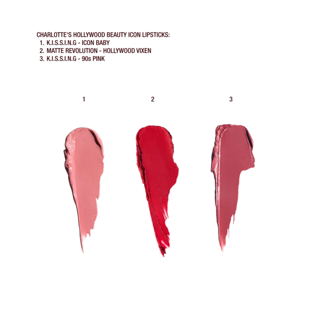 Charlotte Hollywood Mini Lip Trio