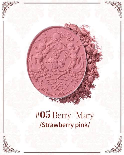 Flower Knows - Strawberry Rococo Embossed Blush Berry merry
