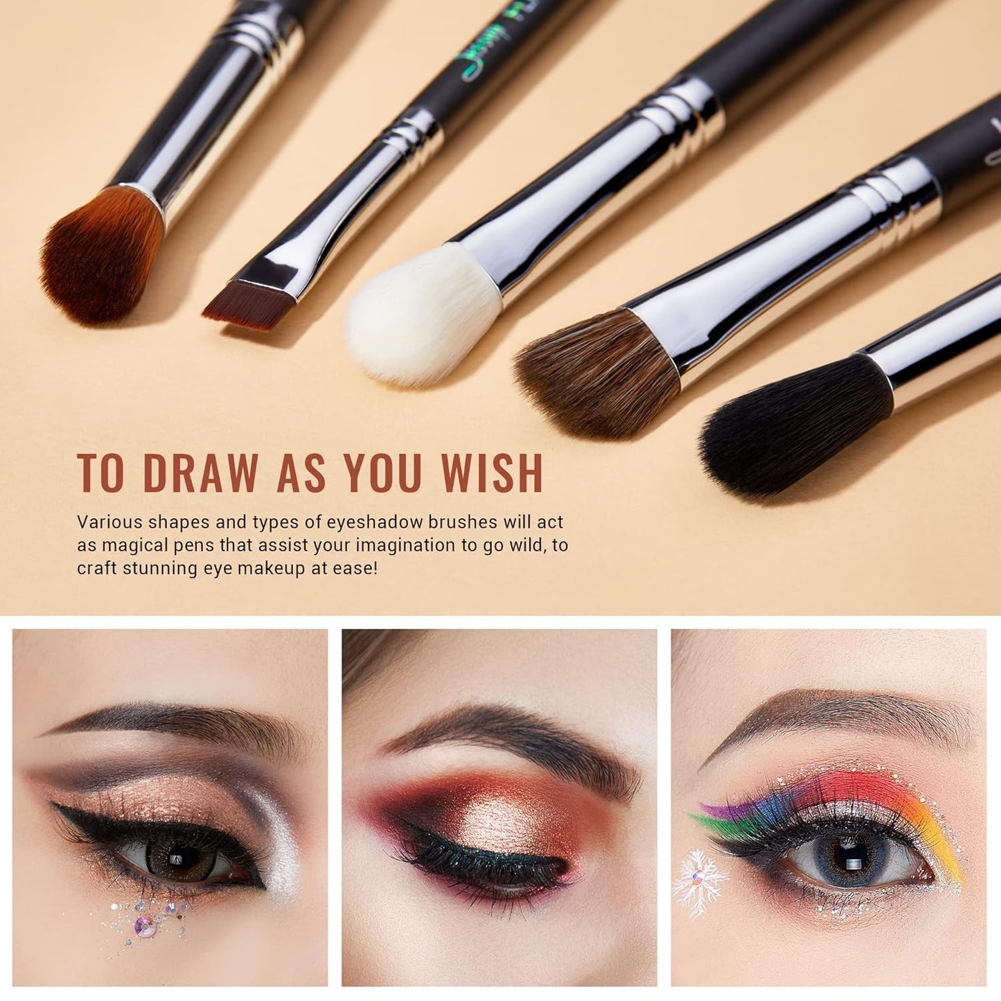 Jessup Makeup Brushes T-133 Set Professional 27 pcs