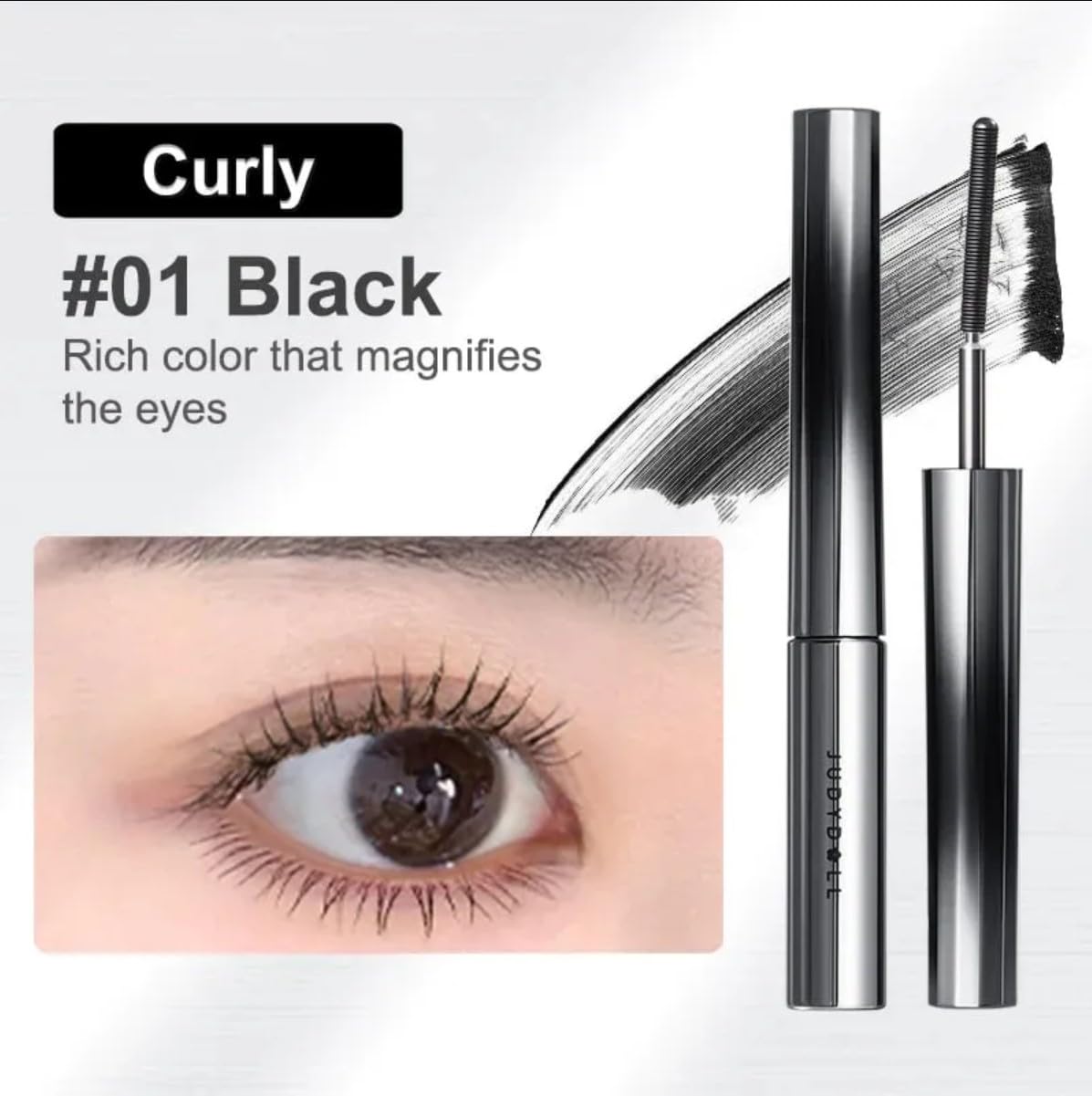 Judy Doll 3D Curling Eyelash Iron Mascara-Black