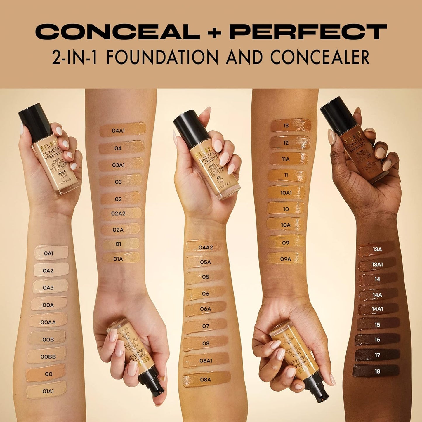 Milani Conceal + Perfect 2-In-1 Foundation + Concealer-Warm Beige