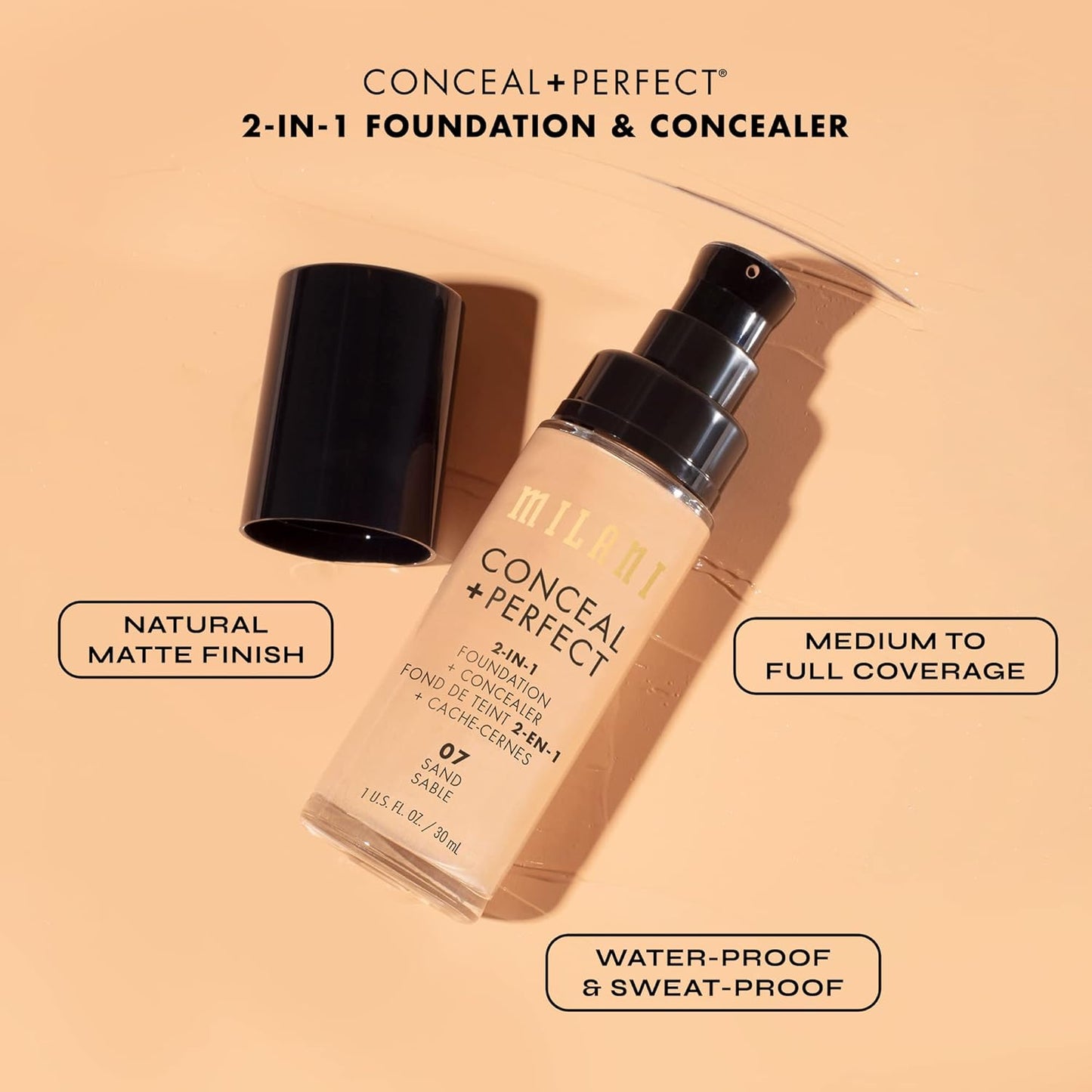 Milani Conceal + Perfect 2-In-1 Foundation + Concealer-Warm Beige