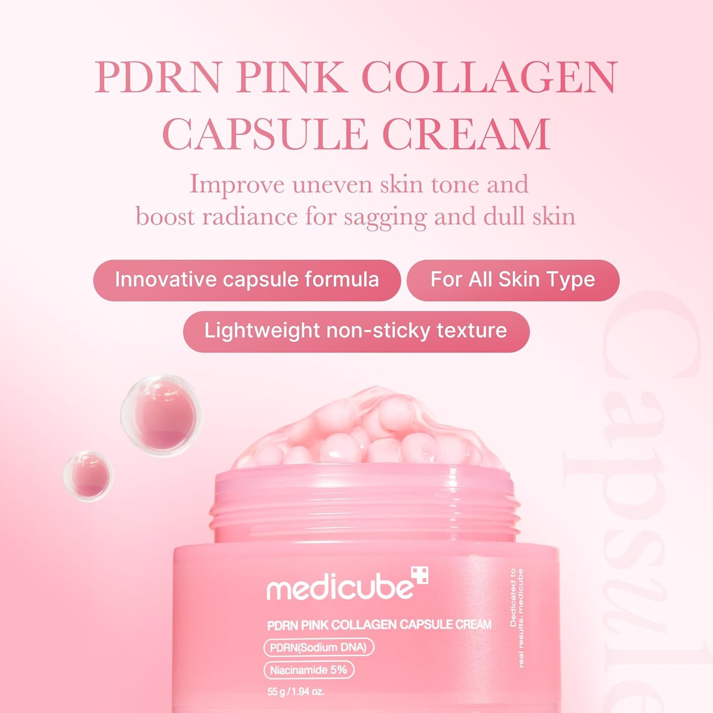 Medicube pink collagen capsule cream