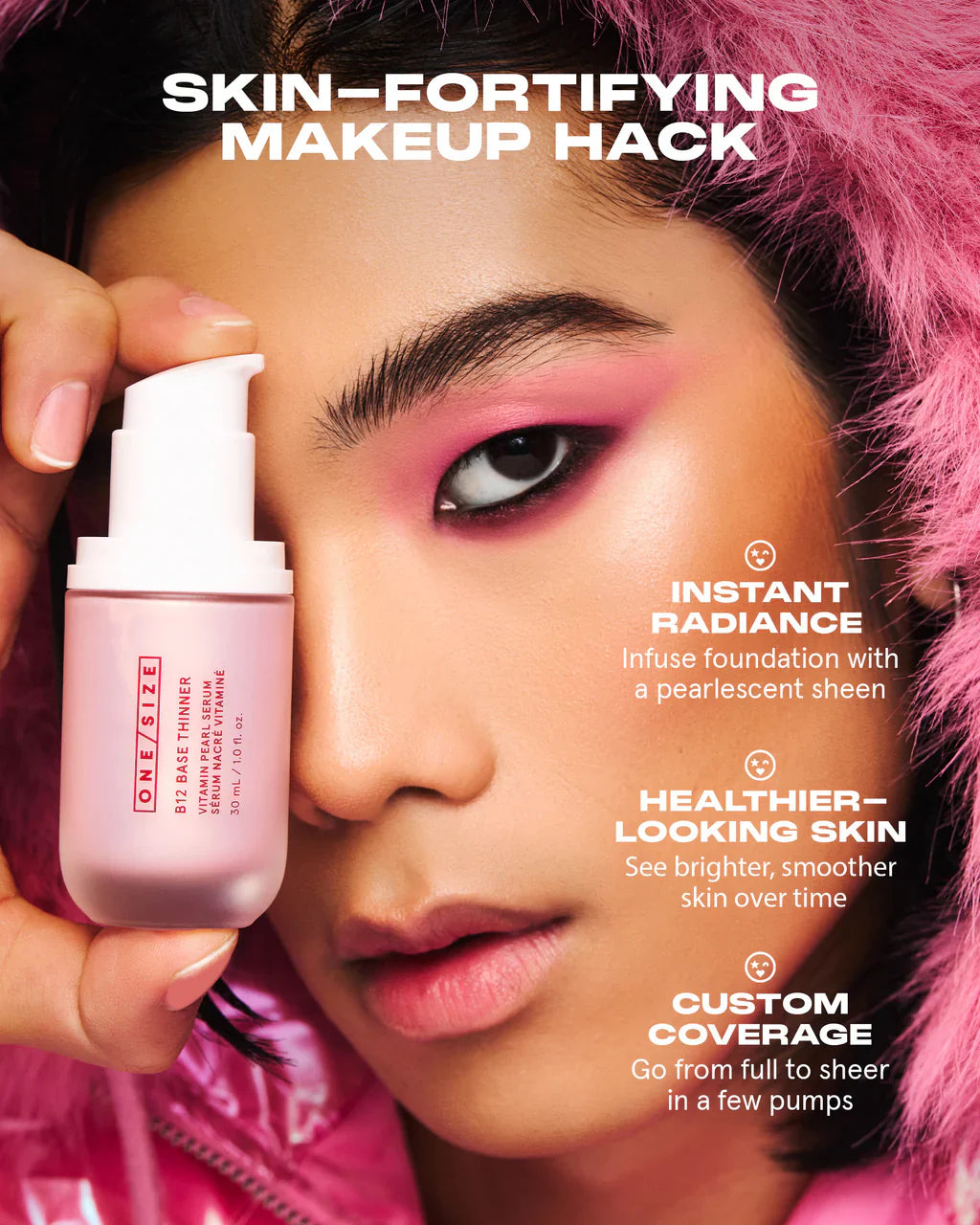 One Size B12 Base Thinner Vitamin Pearl Serum-30 ML