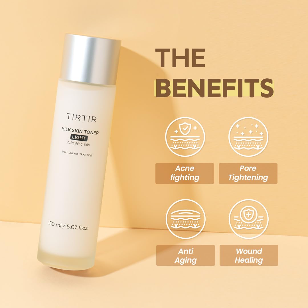 TIRTIR Milk Skin Toner Light  Instant Hydration with 4% Niacinamide-150 ML