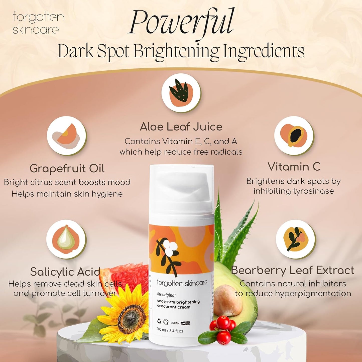 The Original Underarm Brightening Deodorant Cream