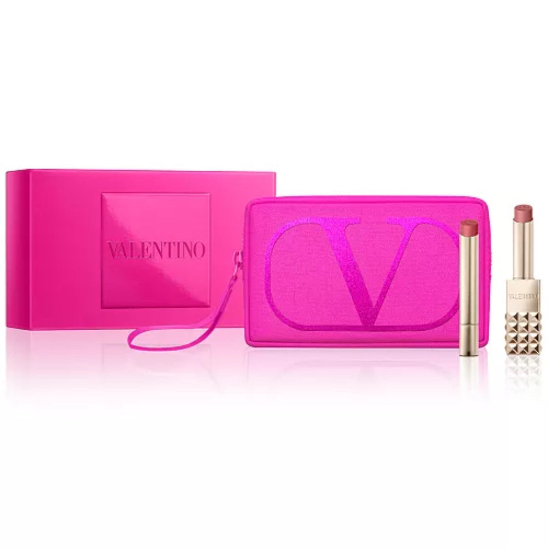 Valentino gift set
Valentino lipstick set with pouch
Valentino pouch
Valentino limited edition