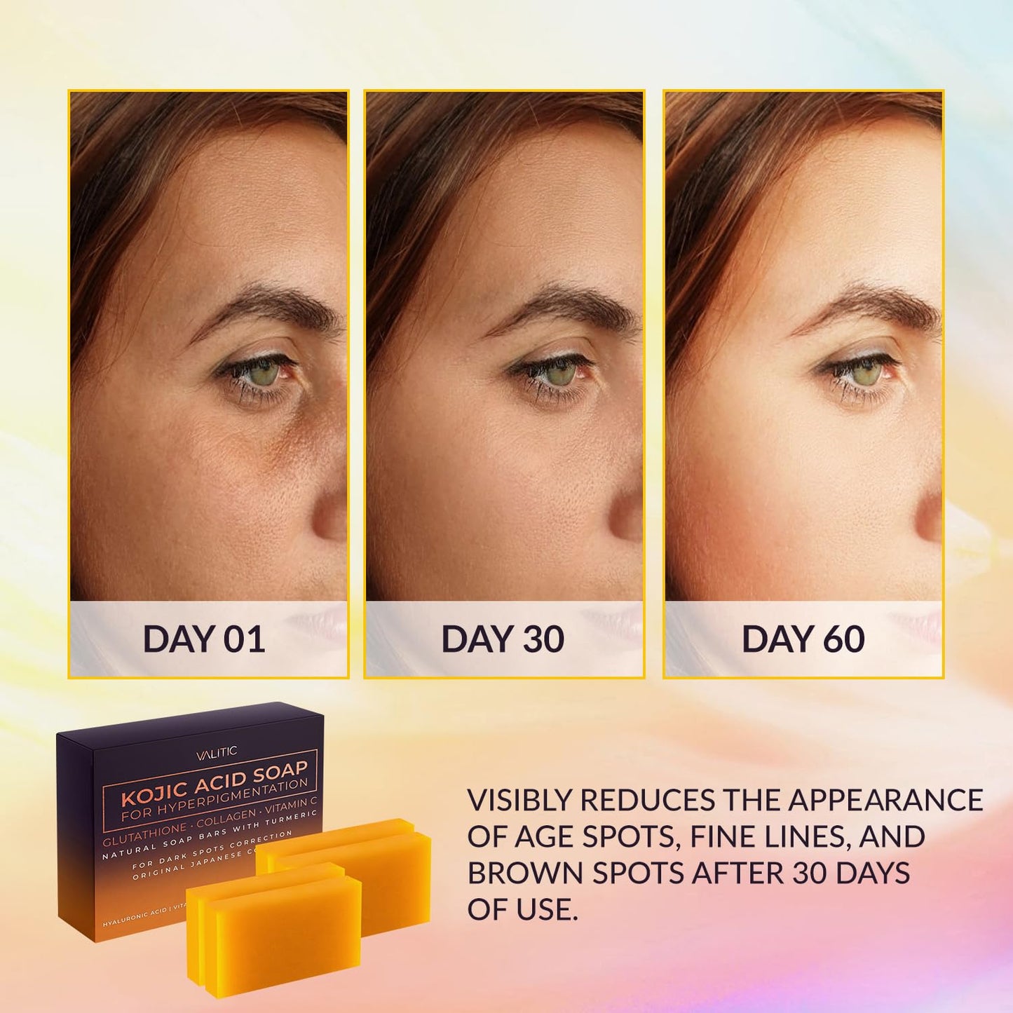 VALITIC Kojic Acid Soap for Hyperpigmentation