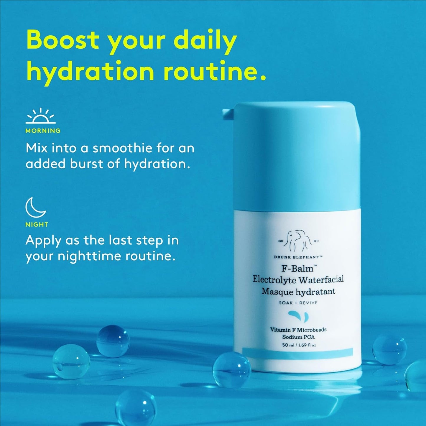 Drunk Elephant F-Balm Electrolyte Waterfacial Masque 15 ml