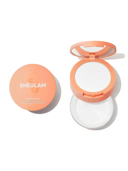 SHE GLAM INSTA-READY FACE & UNDER EYE SETTING POWDER DUO-TRANSLUCENT