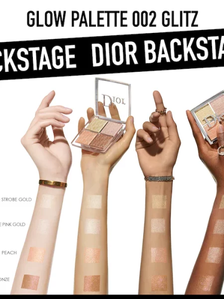 DIOR BACKSTAGE GLOW FACE PALETTE Multi-use illuminating makeup palette – highlight and blush 002